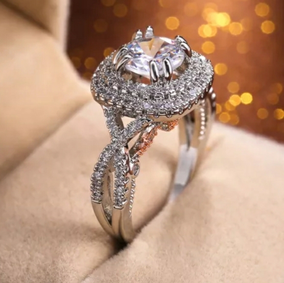 New Silver Two Tone Ring - Picture 6 of 6